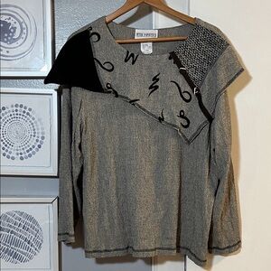 Vintage Unique Peter Popovitch Long Sleeve Top Women’s Size XL